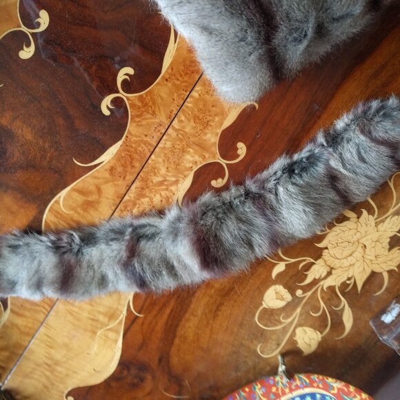 Gorgeous Vintage Fur Hand/Neck Collar & Muff Hand Warmer with Wrist Strap - Picture 5 of 6